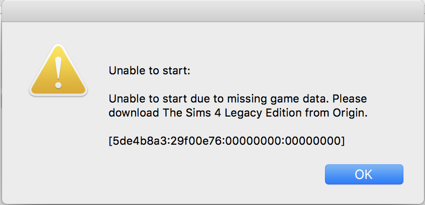 Origin Sims 4 Download Error Mac